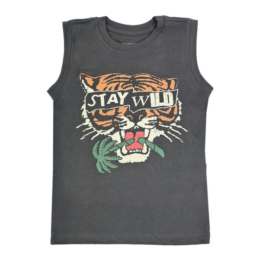 Stay Wild Cotton Muscle Shirt