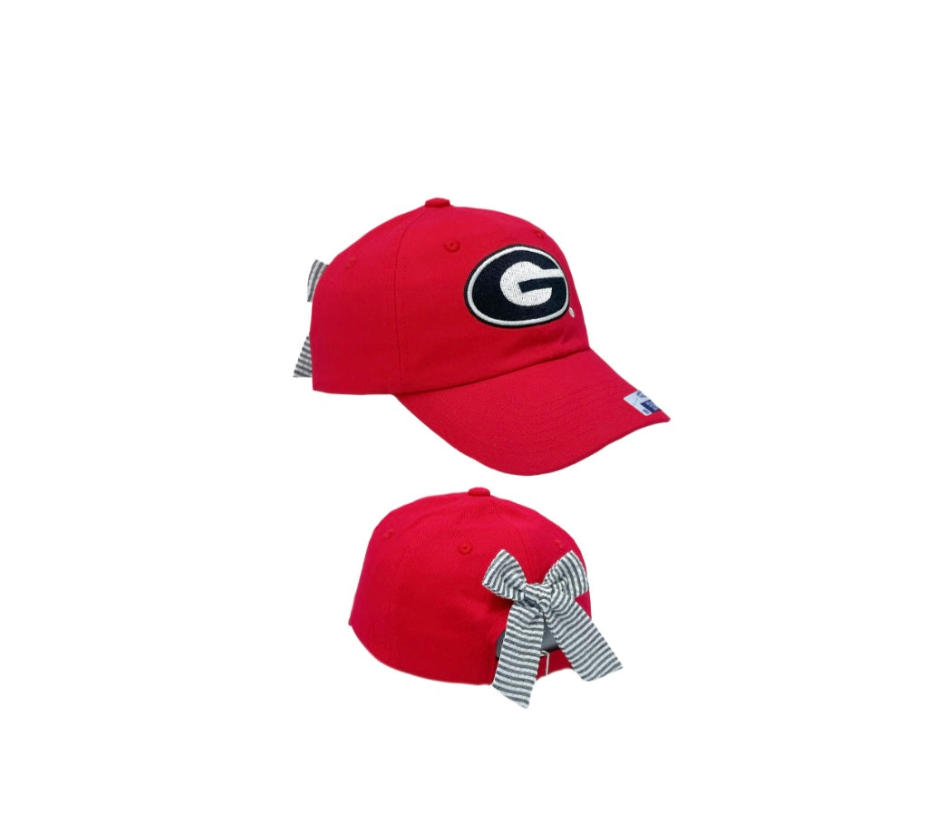 UGA Bow Baseball Hat - Baby & Youth