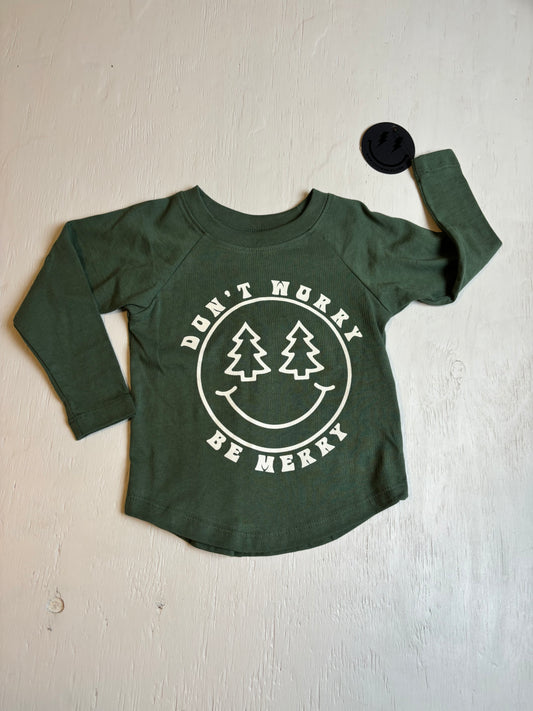 Don’t Worry Be Merry LS Cotton Tee