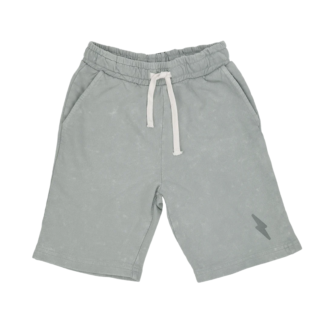 Marine lightning bolt cotton toddler shorts