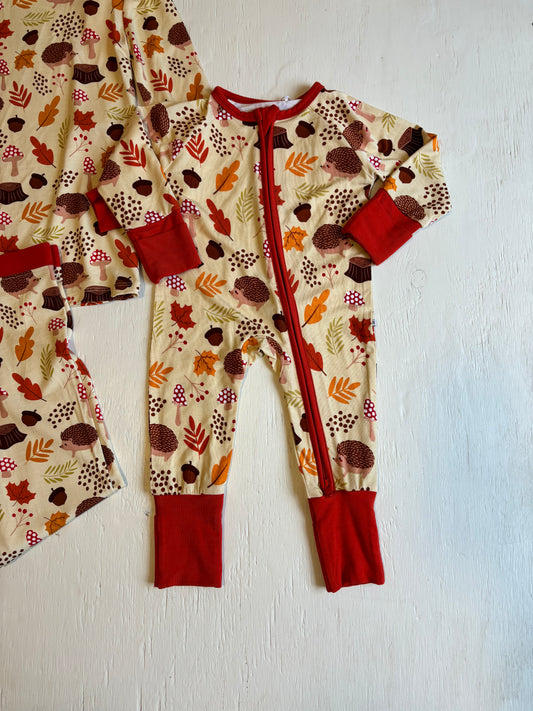 Woodland Whimsy Bamboo Zip Romper